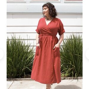 Ansilee Wrap Dress, S, Curator SF